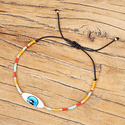 (52) Непрозрачная лаванда Браслеты из плетеных бусин из богемского стекла, украшения от сглаза из натуральных ракушек для женщин, колонка, разноцветные