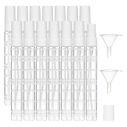 White DIY Spray Bottles Kit, with Glass Spray Bottles and Transparent Plastic Funnel Hopper, White, 11.75x1.4cm, Capacity: 10ml, 20pcs