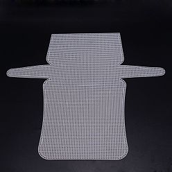 White Resin Mesh Canvas Bag Sheets, for DIY Crafting Knit Handbag Accessories, White, 41.5x45.6x0.1cm