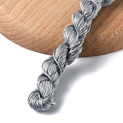 Серый 1 пучок нейлоновых ниток для изготовления бисерных украшений, серые, 1 мм, около 28.43 ярдов (26 м) / пачка