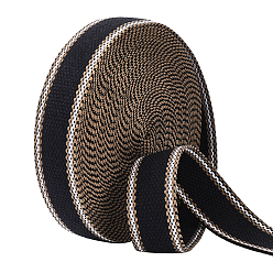 Black 10Yards Polycotton Ribbon, for DIY Craft Sewing Accessories, Black, 1-1/4 inch(31~32mm)