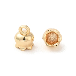 Real 14K Gold Filled Brass Charms, Long-Lasting Plated, Flower, Real 14K Gold Filled, 6x4.8mm, Hole: 1.2mm