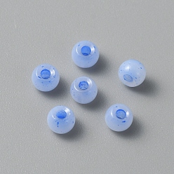 Королевский синий Бусины лэмпворк , рондель, королевский синий, 4x2.5 мм, отверстие : 1 мм, 150 шт / пакет