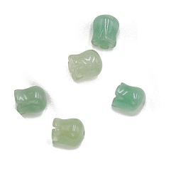 Aventurine Verte Perles naturelles en aventurine verte, non teint, muguet, 11x10mm, Trou: 1~1.2mm