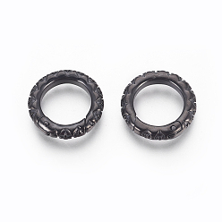 Gunmetal 304 Stainless Steel Spring Gate Rings, O Rings, Gunmetal, 21.5x3.5mm, Inner Diameter: 15mm