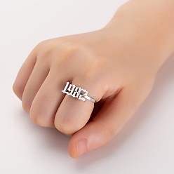 Нержавеющая Сталь Цвет Год рождения 201 регулируемые открытые манжеты из нержавеющей стали, число, цвет нержавеющей стали, год рождения: 7x17мм, внутренний диаметр: регулируемый