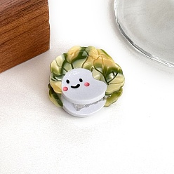 Цвет Оливы Заколки для волос из ацетата целлюлозы и железных когтей на растительную тематику, аксессуары для волос для женщин и девочек, оливковый, 28 мм