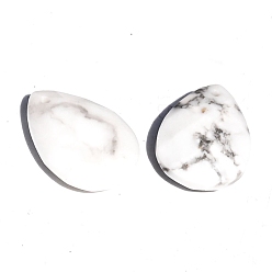 Говлит Природные подвески Говлит, граненые амулеты-капли, 18x13x6 мм