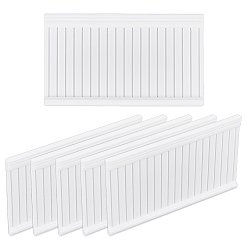 Белый Модель настенной наклейки из пластикового прямоугольника, аксессуары для кукольного домика, белые, 95x55x3.5 мм