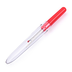 Красный Пластиковая ручка железа шов рыхлители, Платиновый металл, красные, 89x10 мм