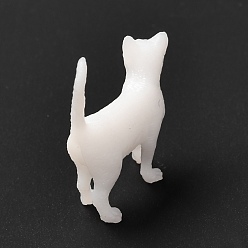 White 3D Resin Model, UV Resin Filler, Epoxy Resin Jewelry Making, Cat, White, 19x5x20mm
