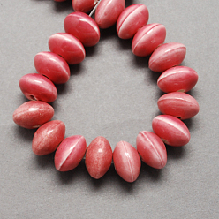 Лосось Фарфоровые бусины ручной работы, яркие глазированный фарфор, рондель, salmon, 15x10 мм, отверстие : 4 мм