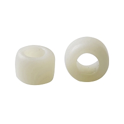 (51F) Opaque Frost Light Beige TOHO Round Seed Beads, Japanese Seed Beads, (51F) Opaque Frost Light Beige, 15/0, 1.5mm, Hole: 0.7mm, about 3000pcs/bottle, 10g/bottle