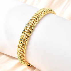 Настоящее золото 18K Латунь манжеты браслеты для женщин, форма катушки, стойки покрытие, долговечный, без свинца и без кадмия, реальный 18 k позолоченный, внутренний диаметр: 2x2-3/8 дюйм (5x5.9 см)