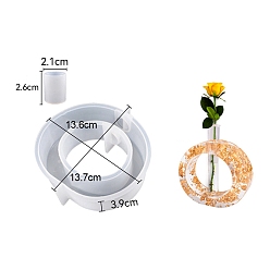 Ring Vase Silicone Mold, Resin Casting Molds, for UV Resin, Epoxy Resin Craft Making, Ring, 136x137x39mm