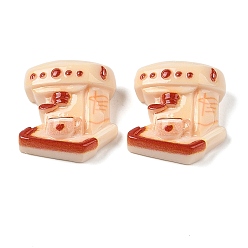 Другие Кофейная тема, непрозрачная смола, декодированные кабошоны, кофеварка, 27x24x12 мм