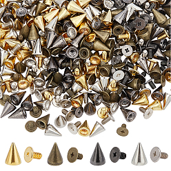 (52) Непрозрачная лаванда 200 шт 4 цвета панк-сплав заклепки шпильки пирамидальные шипы, для украшения кожгалантереи своими руками, разноцветные, 50 шт / цвет