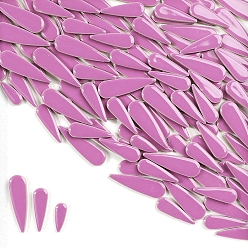 Бледно-фиолетовый Красный 3 стили фарфоровая мозаичная плитка в форме капли, для поделок из мозаики своими руками, рамки для картин и многое другое, бледно-фиолетовый красный, 21~40x8~12x4 мм, около 100 г / набор