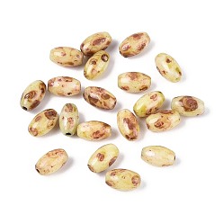 Бледно-Золотистый Выпечка краска стеклянные бусины, рис, бледно золотарник, 6.5~7x4~4.5 мм, отверстие : 0.9~1.2 мм, Около 263 шт / 50 г