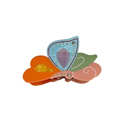 Светло-Голубой Заколки для волос с когтями из ацетата целлюлозы (смола), бабочка, аксессуары для волос для девочек или женщин, Небесно-голубой, 86 мм