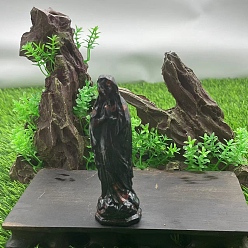 Plum Blossom Jasper Резные статуэтки целительной Девы Марии из натуральной яшмы из сливы, Украшения из камня с энергией Рейки, 100 мм