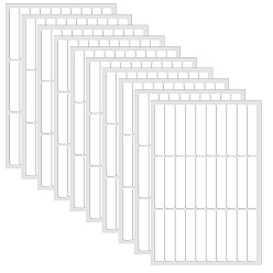 Белый Полоска для ногтей, белые, 12.6x0.07 см, 10 шт / комплект