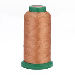 Light Salmon Polyester Sewing Threads, Temperature Heat Resistant Threads, DIY Leather Sewing Craft, Bookbinding, Shoe Repairing, Light Salmon, 0.3mm, 1800m/roll