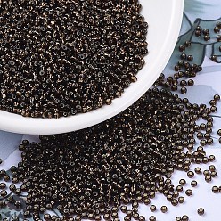 (RR29) Silverlined Root Beer Миюки круглые бусины рокайль, японский бисер, (р-р 29) серебрянное корневое пиво, 11/0, 2x1.3 мм, Отверстие: 0.8 мм, о 1100 шт / бутылка, 10 г / бутылка