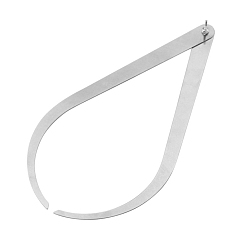 Нержавеющая Сталь Цвет Профессиональный штангенциркуль из нержавеющей стали с изогнутыми ножками, глиняная скульптура керамика мерные гончарные инструменты, цвет нержавеющей стали, 55 см