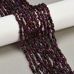 Гранат Нити бусин из натурального бразильского граната, самородки, упавший камень, 4~7x3~5x3~4 мм, отверстие : 0.7 мм, около 84 шт / нитка, 15.94~16.34'' (40.5~41.5 см)