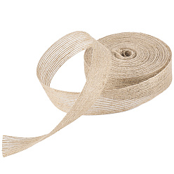 Светло-коричневый 1 рулон мешковины, гессеновая лента, джутовая лента, загар, 1 дюйм (25 мм), 10 м / рулон