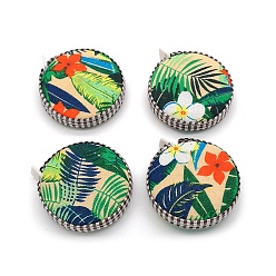 Зеленый Тканевая рулетка, мягкая выдвижная швейная рулетка, для тела, шитье, лист, зелёные, 53x12 мм