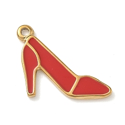 Shoes 304 нержавеющей стальной эмали подвески, без кадмия, без никеля и без свинца, ионное покрытие (ip), золотые, обуви, 14.5x18x1.5 мм, отверстие : 1.2 мм