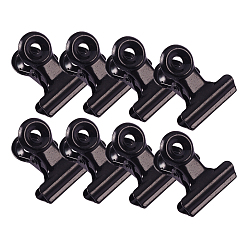 Gunmetal Round Iron Grip Clips, Gunmetal, 25x21.5x15mm