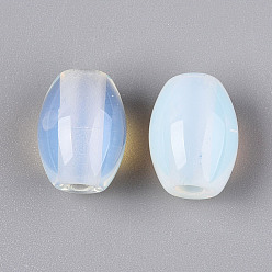 Опал Opalite европейские шарики, баррель, бусины с большим отверстием, 12.5~14x17~19.5 мм, отверстие : 4~5.5 мм