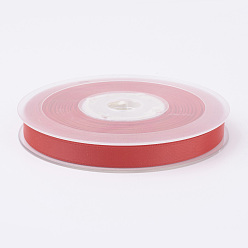 Red Double Face Matte Satin Ribbon, Polyester Ribbon, Christmas Ribbon, Red, (3/8 inch)9mm, 100yards/roll(91.44m/roll)