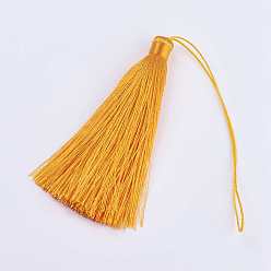Orange Nylon Thread Tassel Big Pendant Decorations, Orange, 95x10mm
