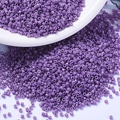 (DB2139) Окрашенный Дуракоат Непрозрачная Темная Орхидея Бусины miyuki delica, цилиндр, японский бисер, 11/0, (db 2139) окрашенная в черный цвет непрозрачная темная орхидея, 1.3x1.6 мм, отверстия: 0.8 мм, около 20000 шт / мешок, 100 г / мешок