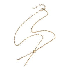 Золотой 304 изготовление ожерелий из витой цепи из нержавеющей стали, золотые, 20.67 дюйм (52.5 см)