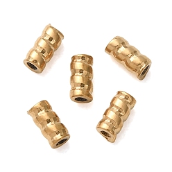 Oro 304 bolas de acero inoxidable, tubo trenzado, revestimiento de iones (ip), dorado, 4x2 mm, agujero: 0.8 mm