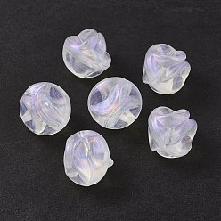 Clear Transparent Acrylic Beads, Glitter Powder, Round, Clear, 15mm, Hole: 1.4mm, about 345pcs/500g
