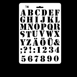 Letter A~Z ПЭТ пластиковый полый рисунок силуэт трафарет, трафареты для рисования граффити своими руками, Письмо ~ Z, 27.5x19 см