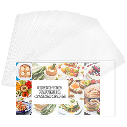 Прозрачный 100 целлофановые пакеты OPP, прямоугольные, прозрачные, 15.1x10x0.007 см