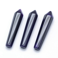 Натуральный Агат Бусины из натурального агата, нет отверстий / незавершенного, пуля, 50x11x10 мм