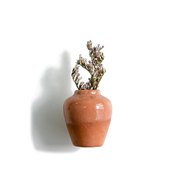 Sienna Mini Ceramic Glass Vase Refrigerator Fridge Magnets, for Home and Office Refrigerator Decoration, Sienna, 20~30mm