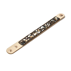 Раковина Браслет из искусственной замши с кнопкой, Браслет из бисера с чипсами из натуральных ракушек для мужчин и женщин, 8-5/8 дюйм (22 см)