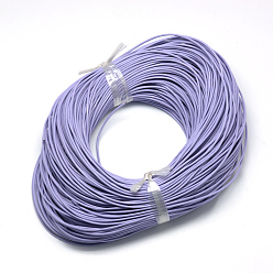 Medium Purple Spray Painted Cowhide Leather Cords, Medium Purple, 2.0mm, about 100yards/bundle(300 feet/bundle)