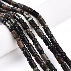Биотит Природного биотита нитей бисера, бусины-колонны и рондели, 8~8.5x6~7 мм, отверстие : 0.7 мм, Rondelle: 5.5~6.5x3~4 мм, около 63~66 шт / нитка, 14.96~15.55 дюйм (38~39.5 см)