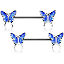 Нержавеющая Сталь Цвет 304 Кольца для сосков из нержавеющей стали со стразами, булавки для пирсинга сосков, цвет нержавеющей стали, 13 мм, штифты : 1.6 мм, Руководитель: 9x9.5 mm