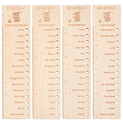 Желтая Старая Ткань  Деревянное температурное одеяло многоразовое цветовая схема, прямоугольные, старое кружево, 24x6x0.3 см, отверстие : 4.5 мм, 4 шт / комплект